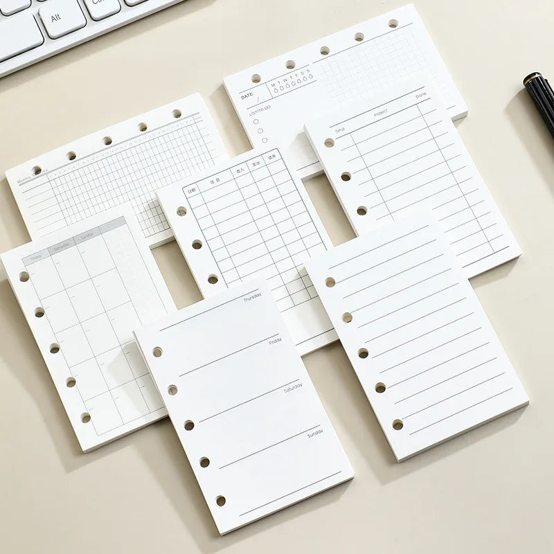 Recharges Carnet M5 - Feuilles Mobiles Spirale Quadrillées