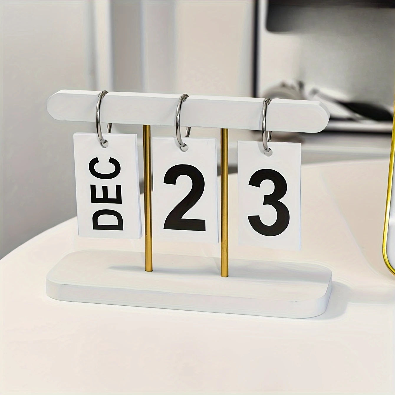 Calendrier de Bureau Minimaliste - Vue Quotidienne, Design Campus Chic pour Bureau et Maison