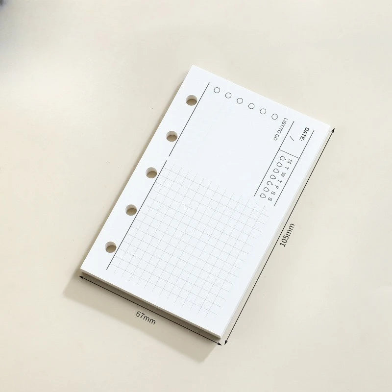 Recharges Carnet M5 - Feuilles Mobiles Spirale Quadrillées