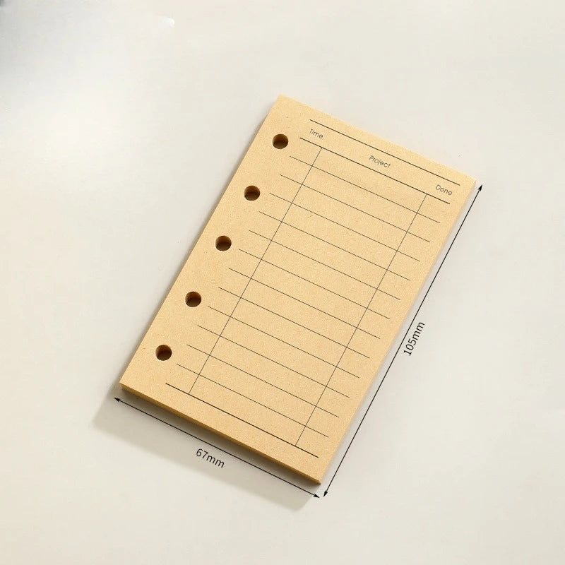 Recharges Carnet M5 - Feuilles Mobiles Spirale Quadrillées