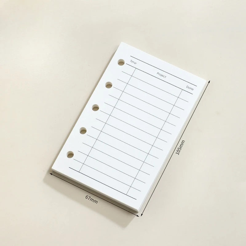 Recharges Carnet M5 - Feuilles Mobiles Spirale Quadrillées