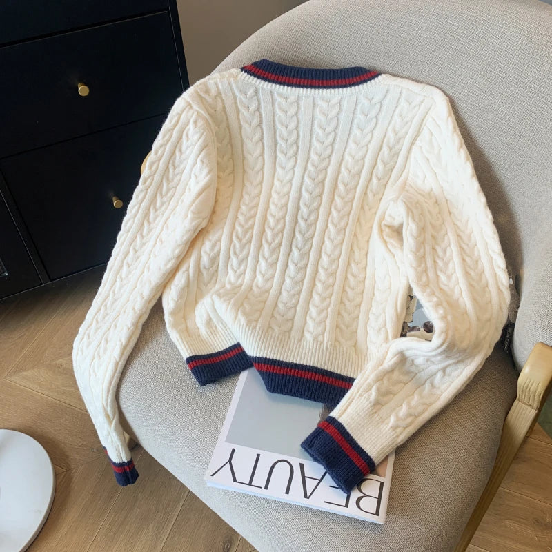 Pull Col V Mélange Cachemire - Automne Hiver 2024