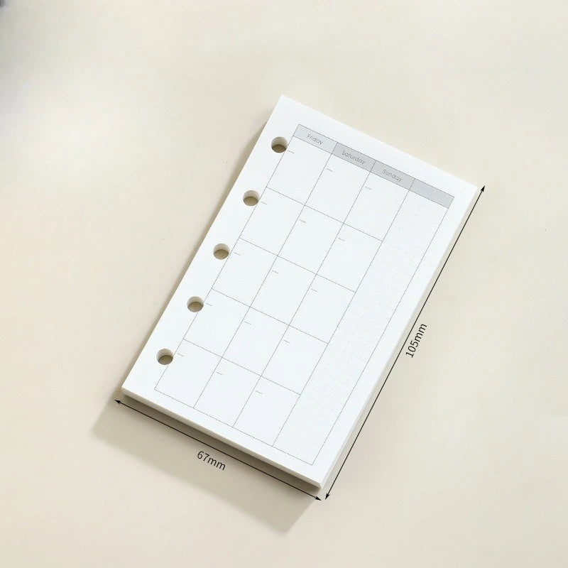 Recharges Carnet M5 - Feuilles Mobiles Spirale Quadrillées