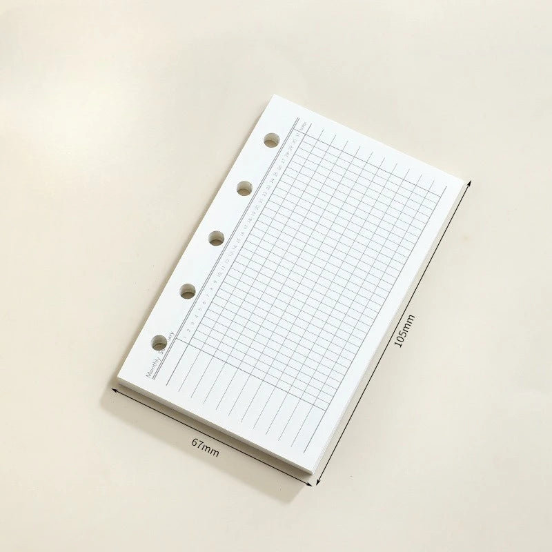 Recharges Carnet M5 - Feuilles Mobiles Spirale Quadrillées