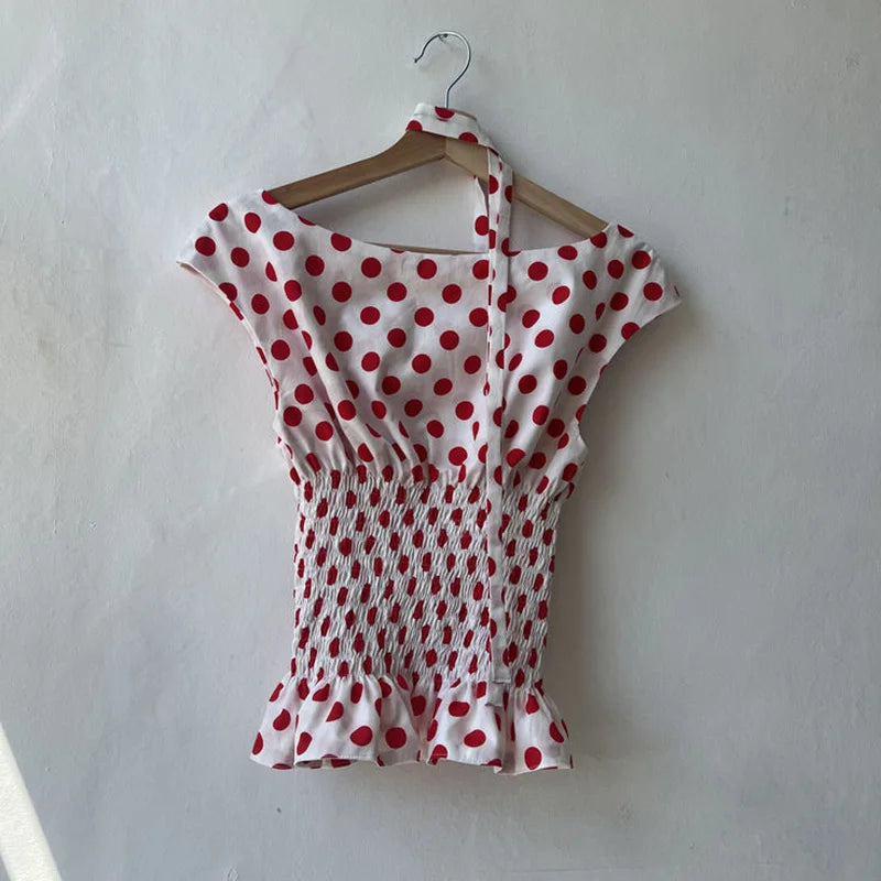 T-Shirt Femme Rétro 90s - Haut Manches Longues Bordure Dentelle, Style Street Chic